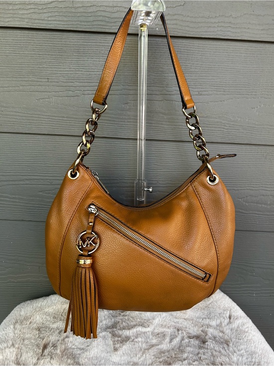 Michael Kors Handbags - Michael Kors Leather Shoulder Hobo with Tassel
